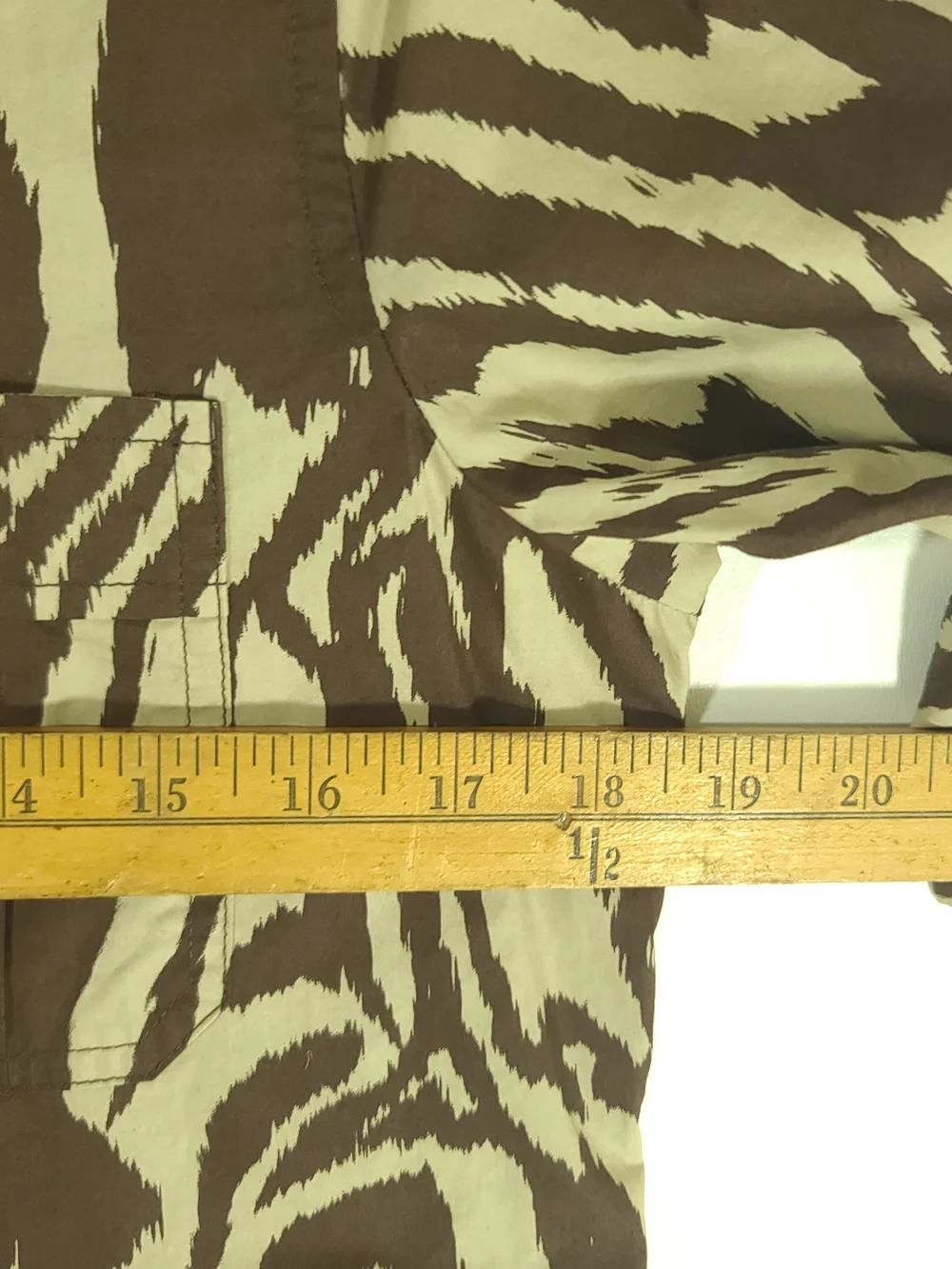Michael Kors Tan and Brown Zebra Print Midi Shirt Dress